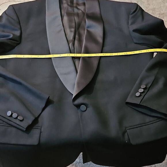 Men's Classic Black Tux Blazer Size 42R - Picture 12 of 13